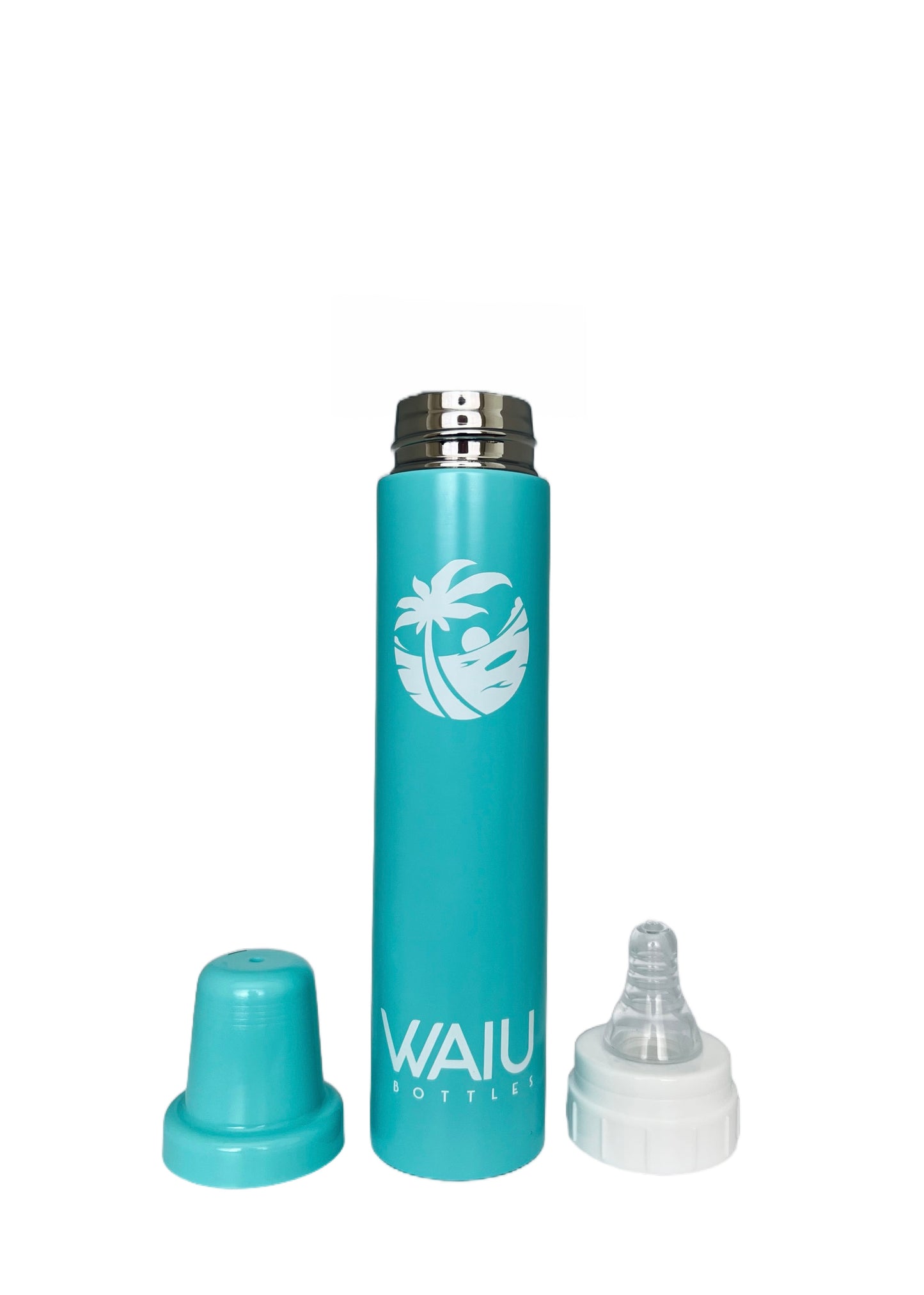Blue Insulated Baby Bottle